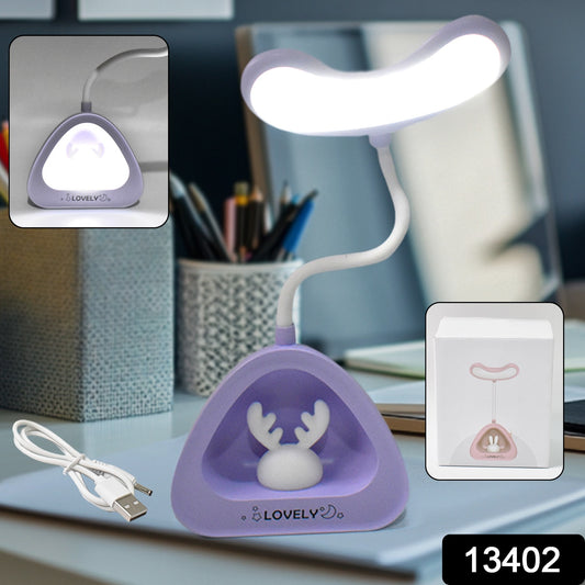 Wukusy cute LED desk lamp with button control, ideal for home decor, featuring a charming and functional design.
