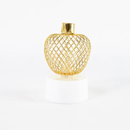 Set of four decorative apple-shaped LED tealight candles by Wukusy for home decor, perfect for ambient lighting.