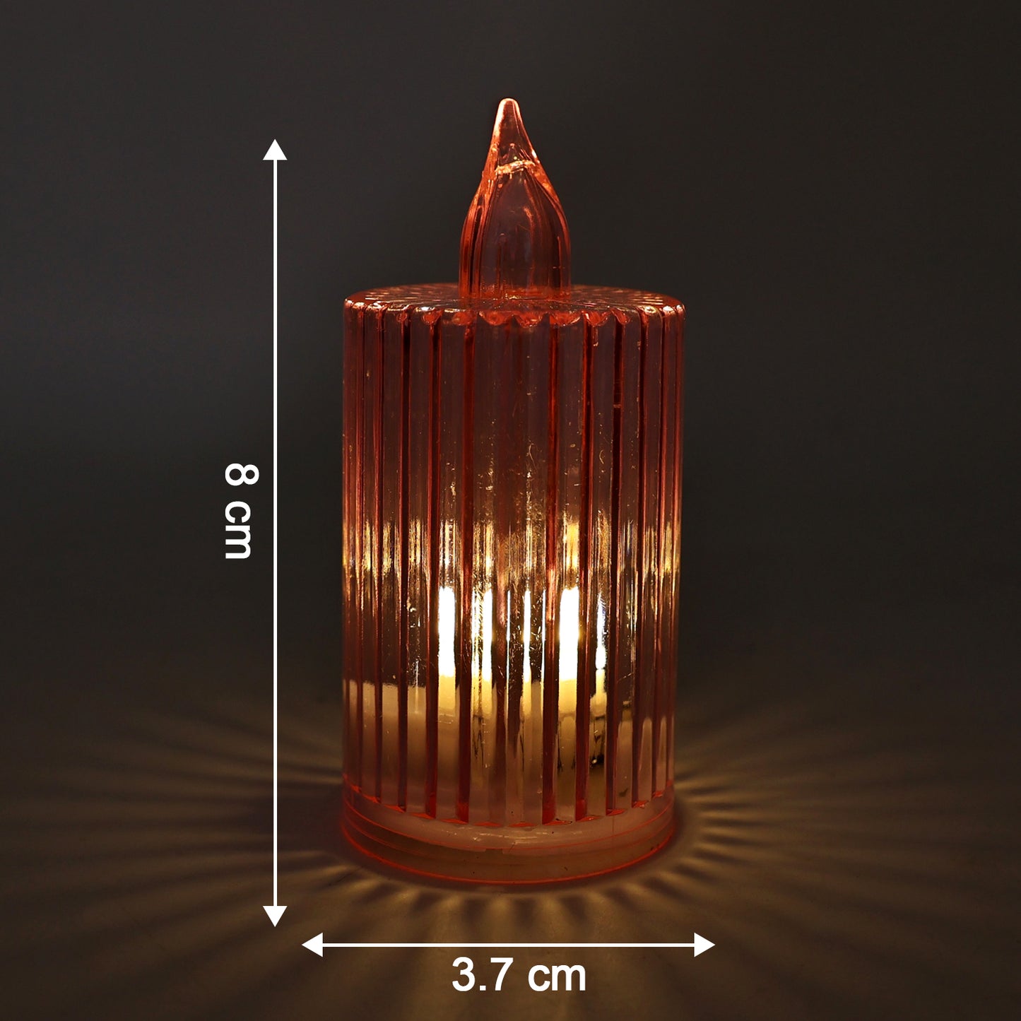 Set of 24 decorative flameless electronic LED candles by Wukusy for home decor, featuring warm, flickering light effects.