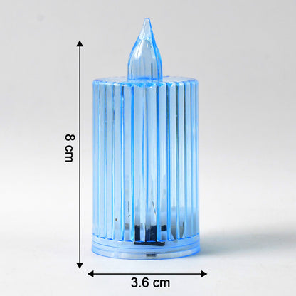 Set of 8 decorative flameless LED electronic candles by Wukusy, perfect for home decor and safe ambient lighting.