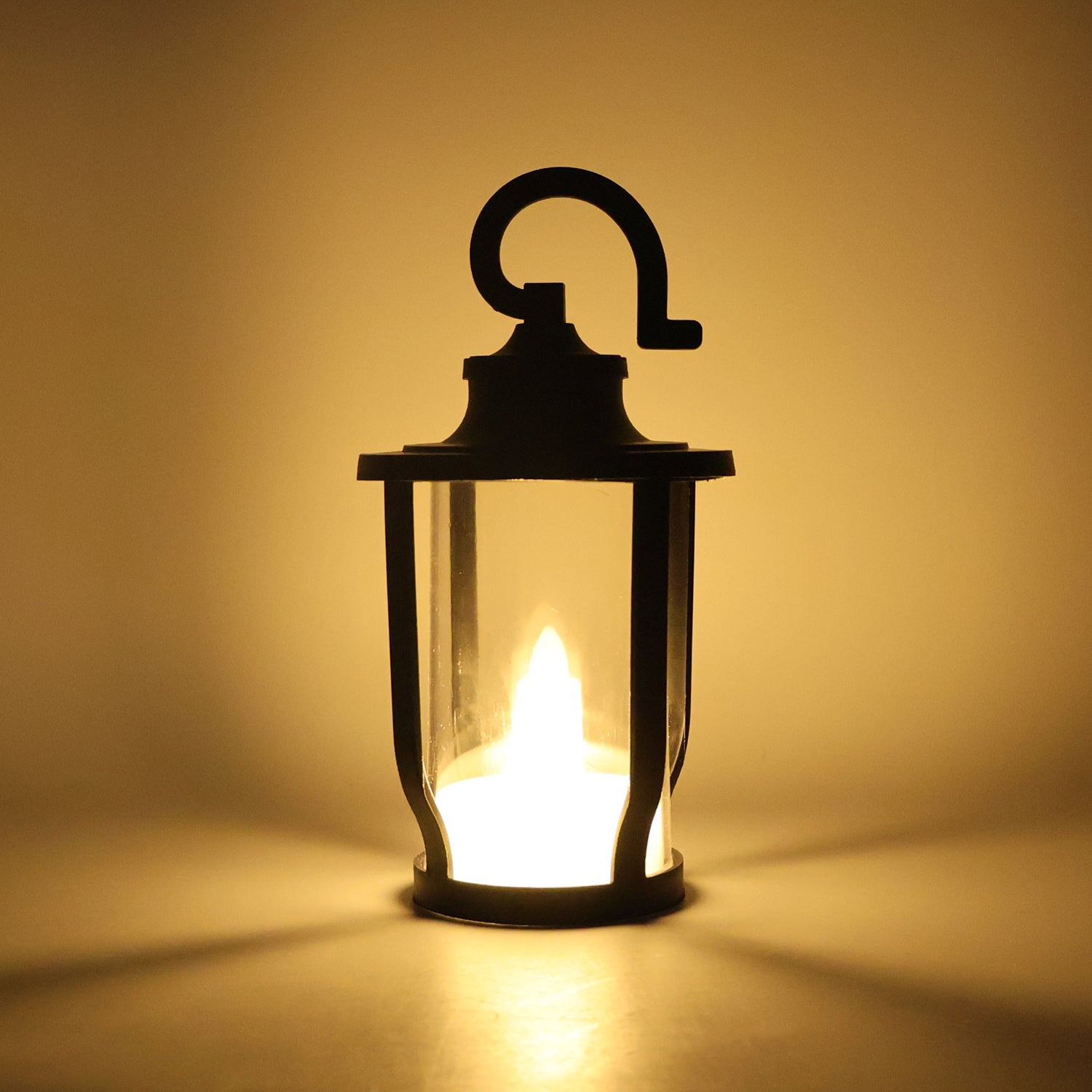 Set of 12 decorative lantern-shaped flameless LED candles by Wukusy, ideal for home decor and ambient lighting.