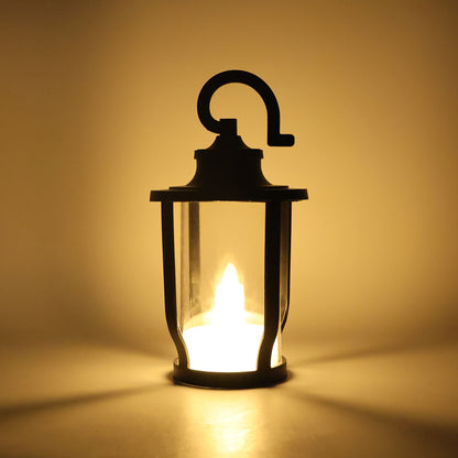Set of 12 decorative lantern-shaped flameless LED candles by Wukusy, ideal for home decor and ambient lighting.