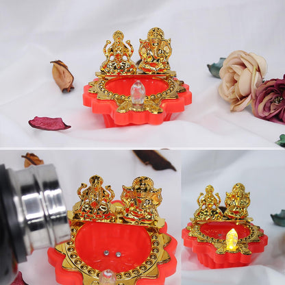 Wukusy decorative water sensor LED diya for home decor, featuring a traditional diya design with glowing LED light.