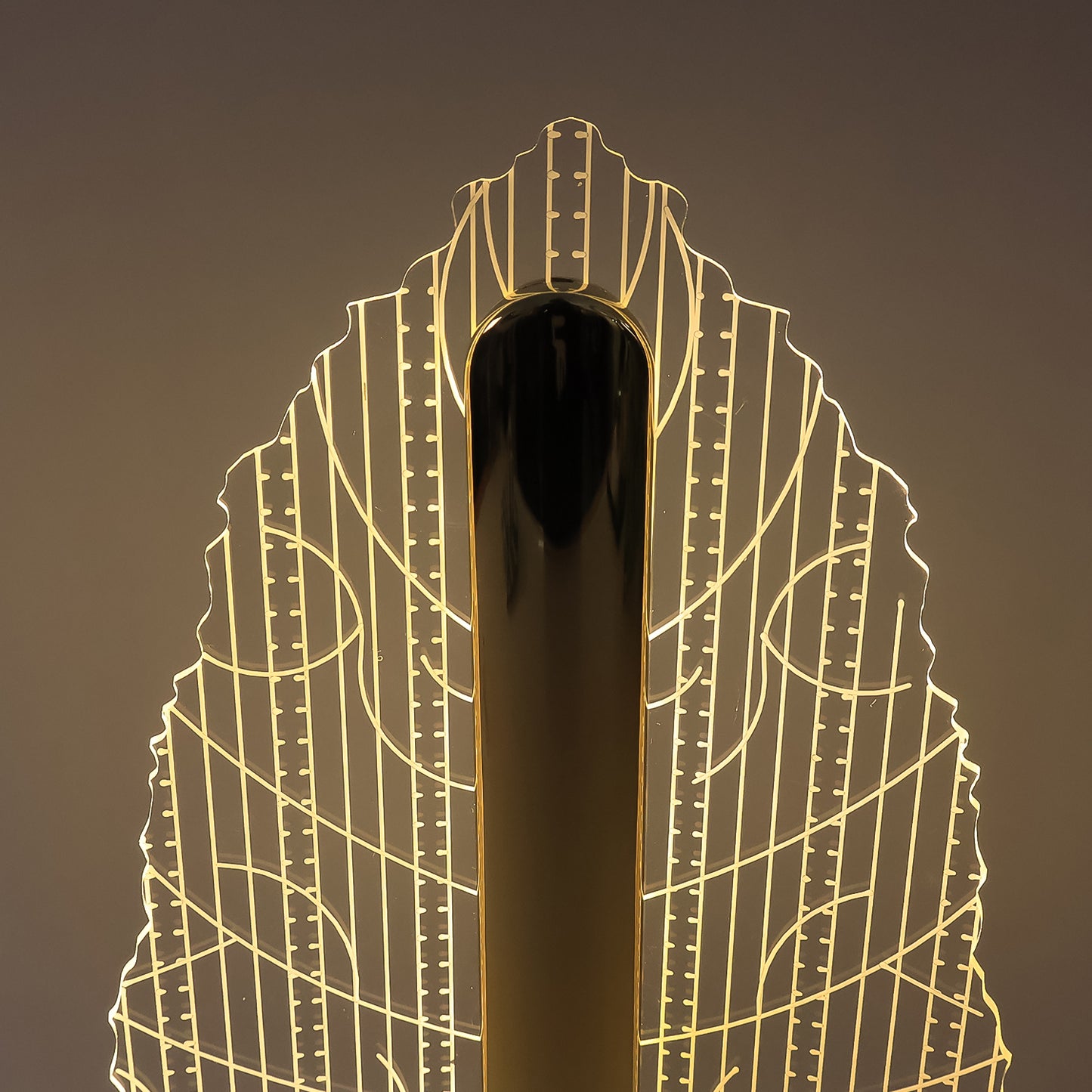 Elegant plastic LED table lamp by Wukusy with a leaf design shade, perfect for stylish home decor lighting.