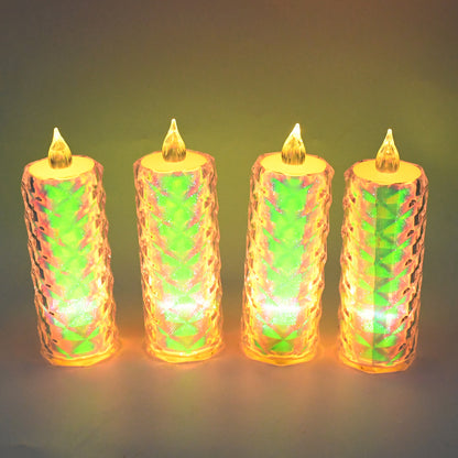 Wukusy 12-pack LED tealight candles for festive home decor, showcasing warm glow and decorative lighting for any occasion.