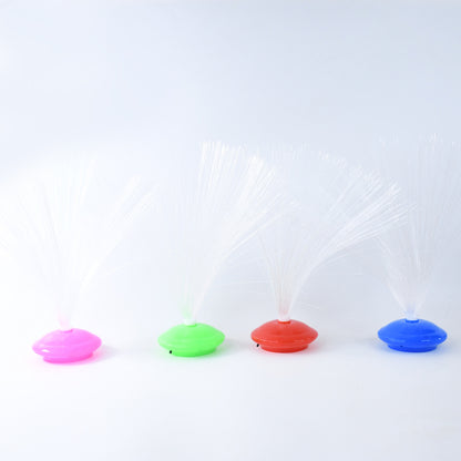 Set of 12 fiber optic LED night lamps by Wukusy, decorative home decor with colorful lighting for cozy ambiance.
