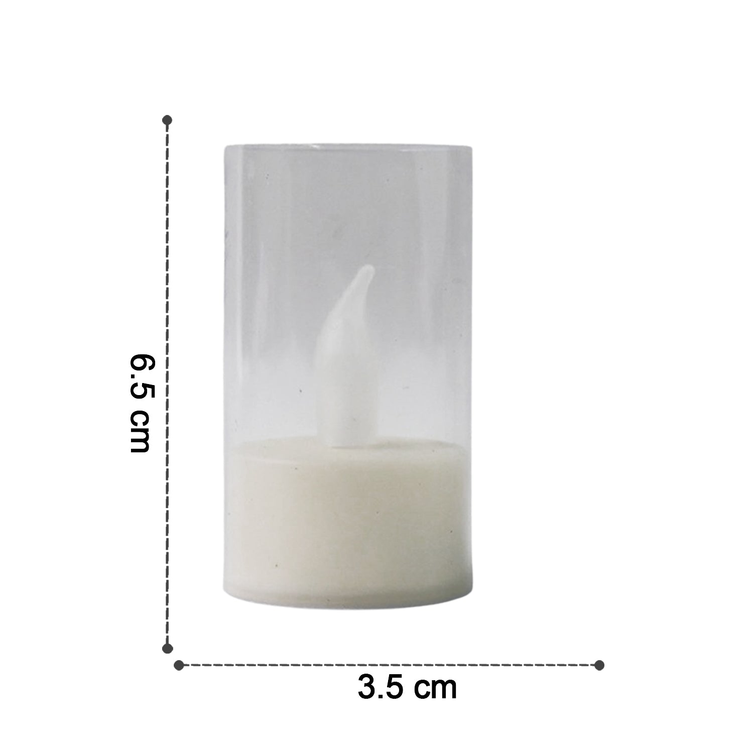 Set of 24 Wukusy flameless LED candles with transparent plastic covers, ideal for home decor.