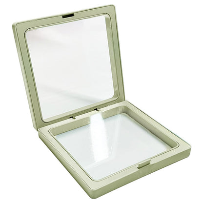 Wukusy 3D floating frame display case for gift packaging, perfect for home decor, showcasing a modern transparent design.