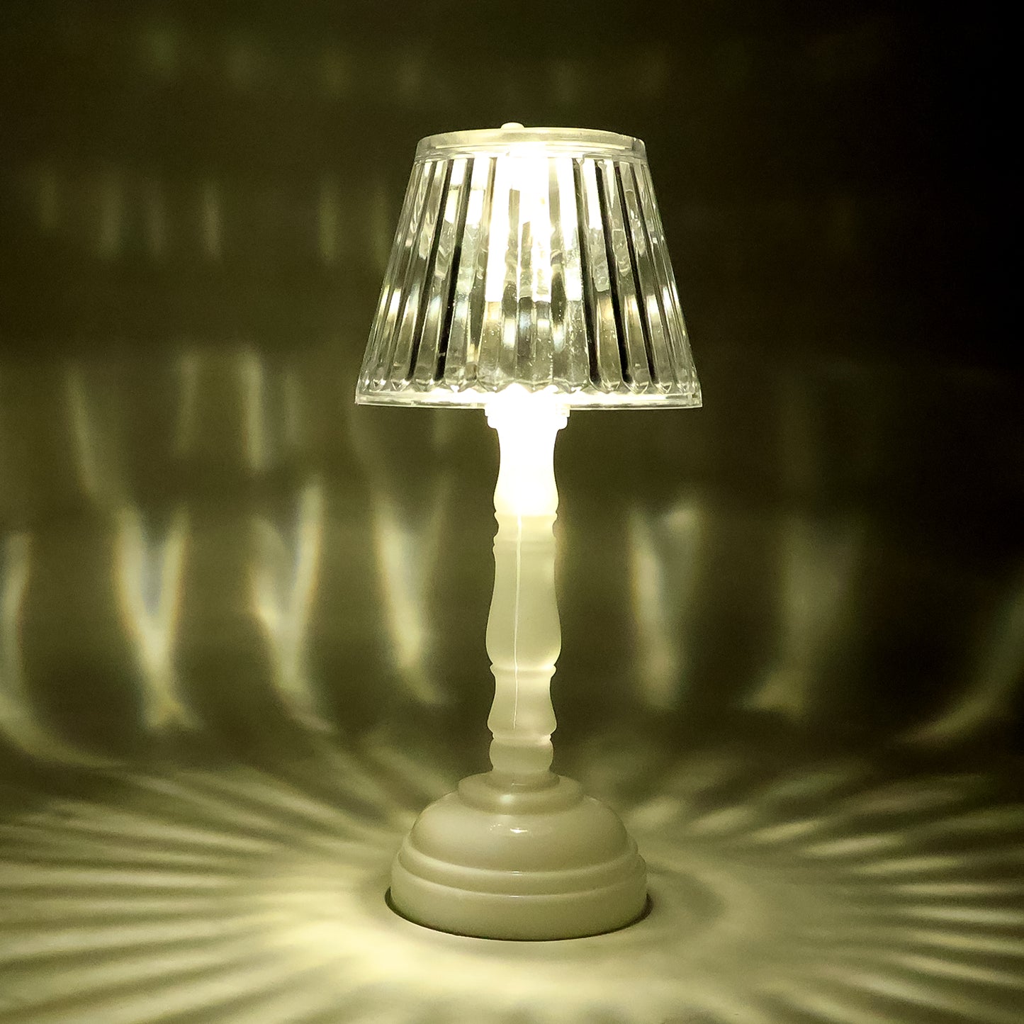 Set of four Wukusy LED crystal table lamps for home decor, featuring elegant design and glowing crystal accents.