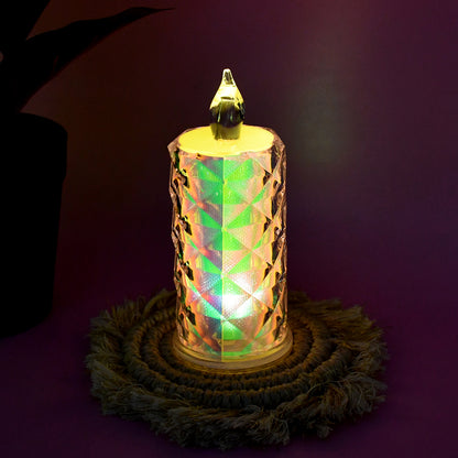Wukusy LED flameless decorative candle lights set of 3 for home decor, realistic flickering glow, safe and stylish ambiance.