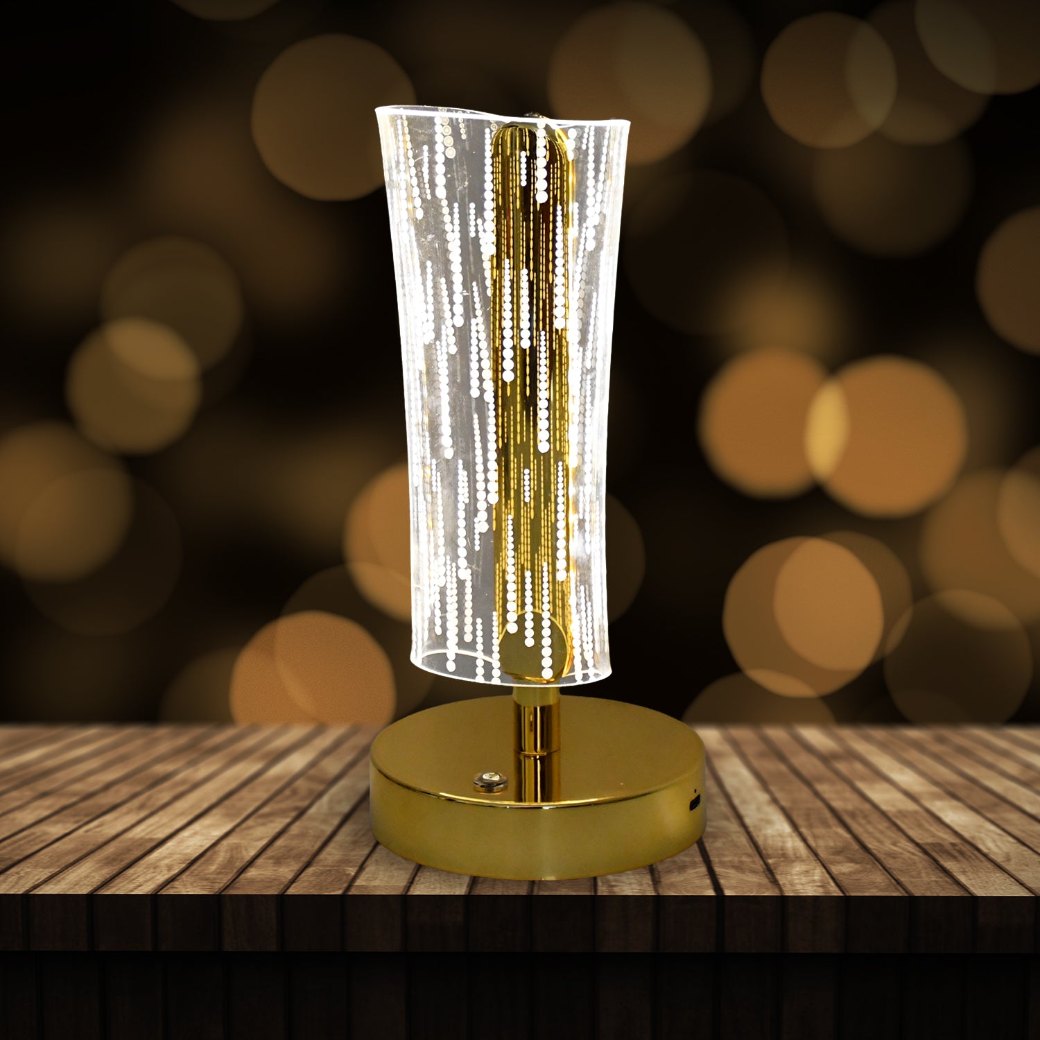 Luxury crystal table lamp by Wukusy, featuring a sleek design with crystal accents, perfect for elegant home decor.