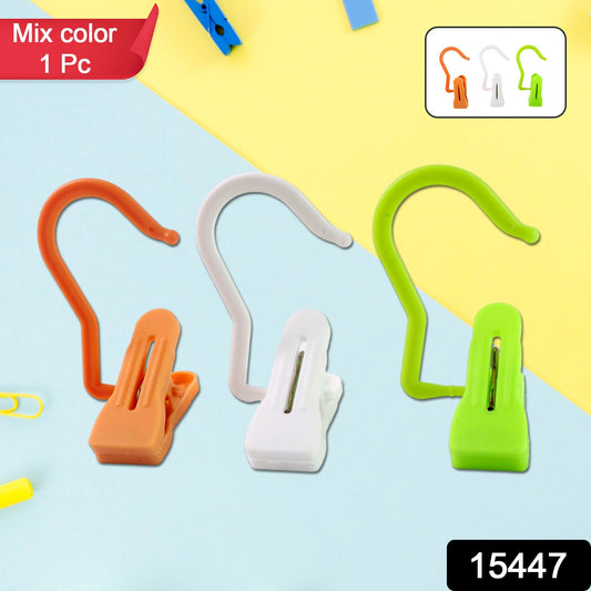 Wukusy multipurpose hanging hook clip in mixed colors for home decor, suitable for organizing and displaying items.