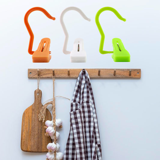 Wukusy multipurpose hanging hook clip in mix colors, ideal for home decor and organizing walls or ceilings.