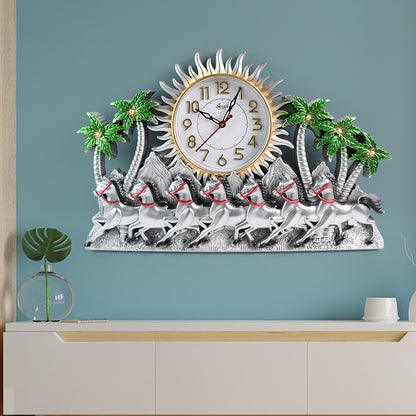 Wukusy premium plastic body wall clock for home decor, round clock with modern design and easy-to-read face.