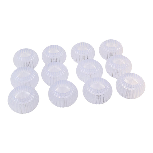 Set of 12 Wukusy LED crystal-effect flameless smokeless decorative candles for home decor, with a realistic glowing appearance.