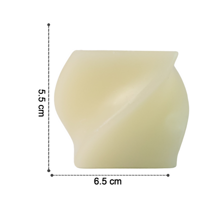 Set of 6 Wukusy LED flameless decorative candles in square tealight lamp shapes for home decor.