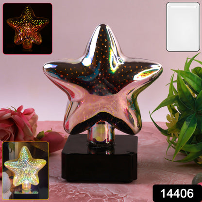 Star-shaped 3D illusion LED night lamp by Wukusy, decorative home decor light with star design, ideal for bedrooms or living spaces.