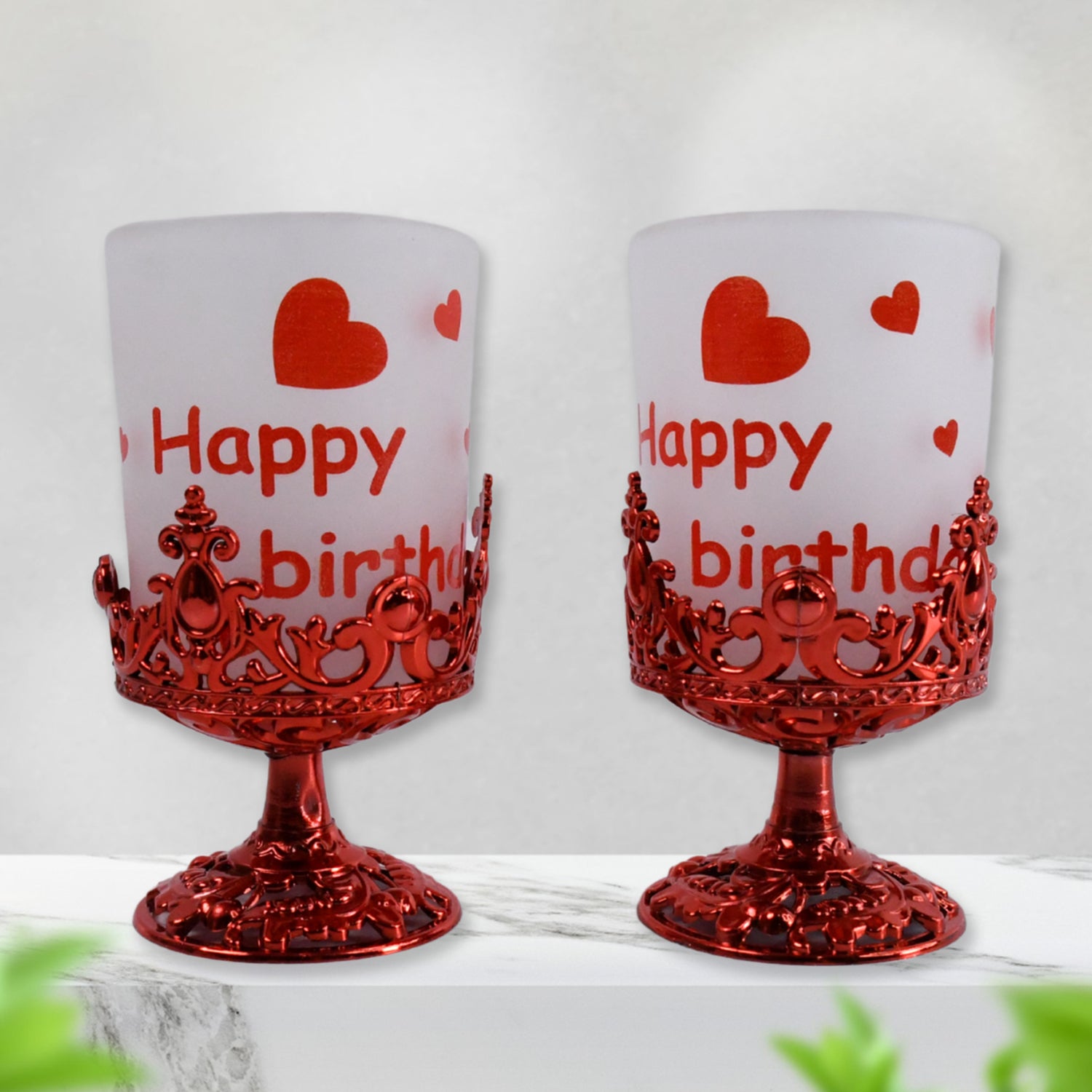 Wukusy tealight holder set with stylishly shaped plastic candle diya stands, featuring beautiful mixed designs for home decor.