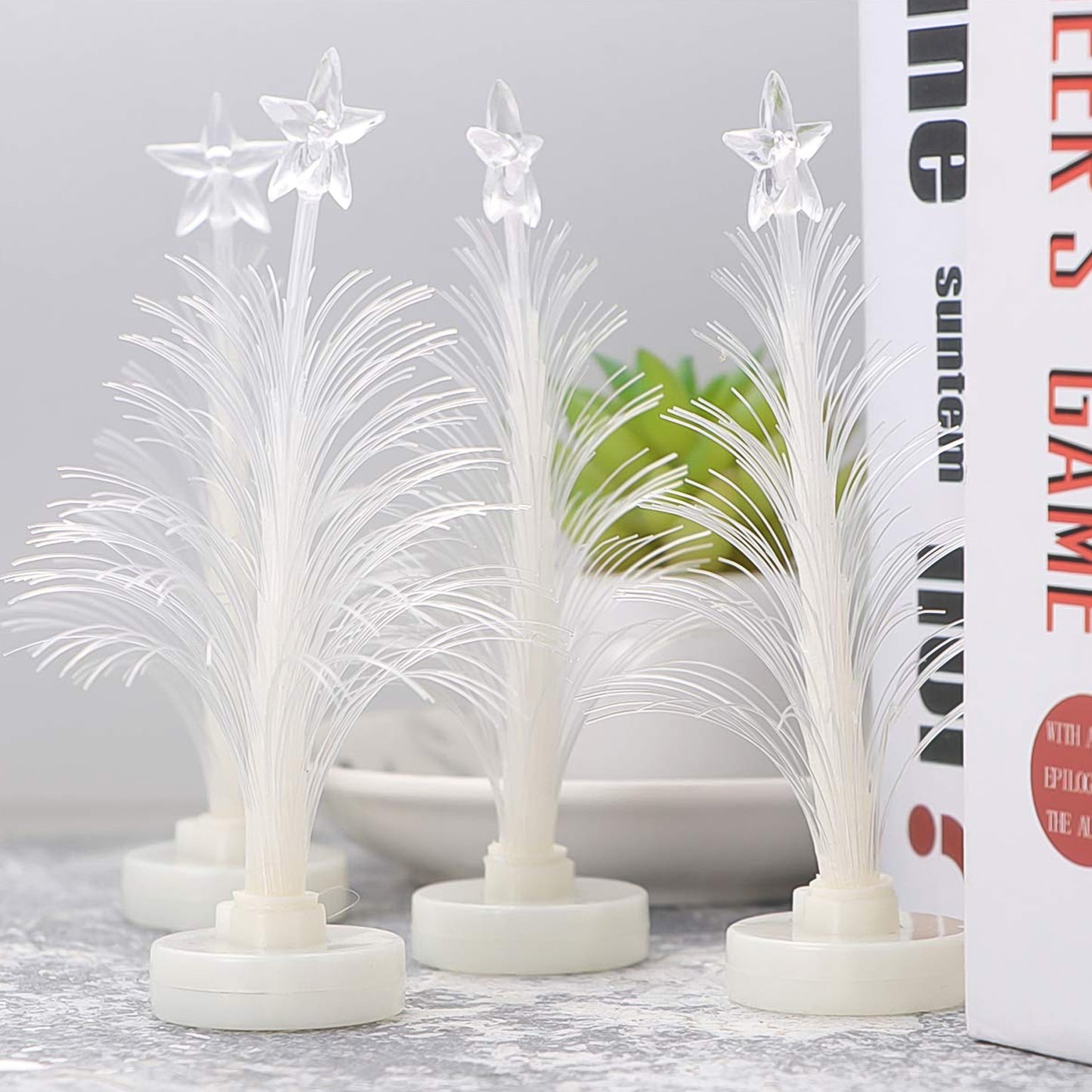 Colorful LED candlelight tree decoration by Wukusy, ideal for home decor, featuring vibrant lights and a festive design.