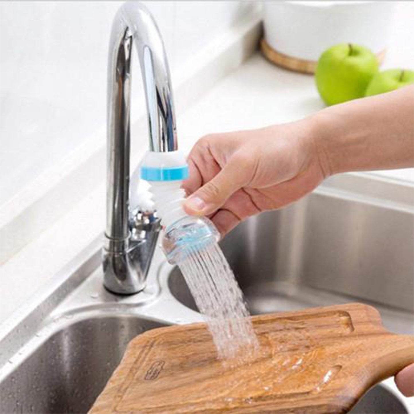 Wukusy 0224L faucet shower head for bathroom and toilet showering, chrome finish, mounted on bathroom wall with adjustable spray.