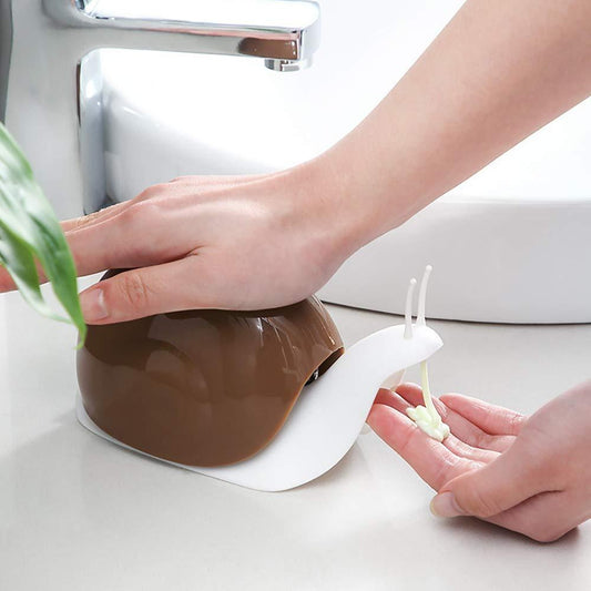Wukusy portable snail-shaped liquid soap dispenser for home improvement, featuring a cute, compact design for easy use and refilling.