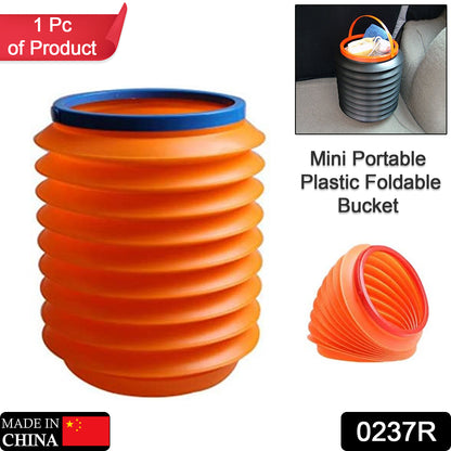 Wukusy foldable storage bucket and water container, versatile dustbin for home, car, and kitchen use, lightweight and space-saving.