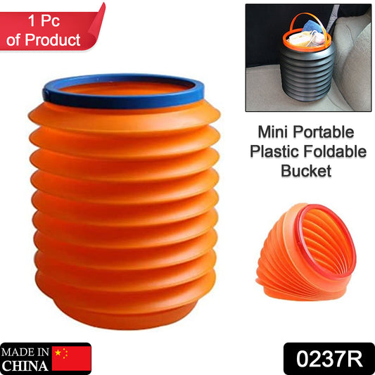 Wukusy foldable storage bucket and water container, versatile dustbin for home, car, and kitchen use, lightweight and space-saving.