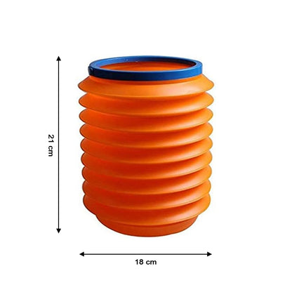 Wukusy foldable storage bucket and water container, versatile dustbin for home, car, and kitchen use in a compact, collapsible design.