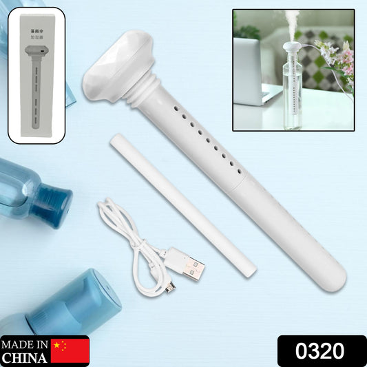 Wukusy mini portable USB humidifier for car and home, ultrasonic cool mist, quiet operation, ideal for bedroom, office, or travel use.