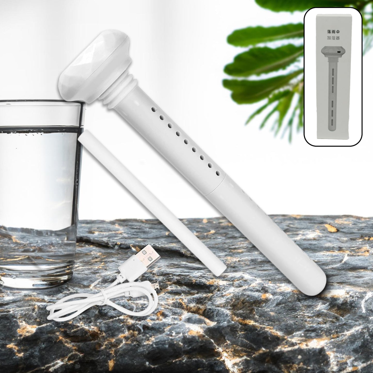 Wukusy mini portable USB humidifier for car and home, ultrasonic cool mist, compact design, ideal for travel, bedroom, or office use
