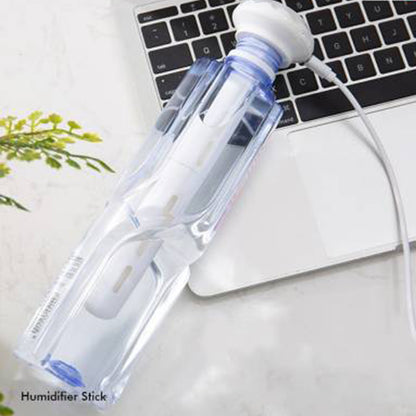 Wukusy mini portable USB humidifier for car and bedroom, ultrasonic cool mist, quiet operation, ideal for travel and home use.