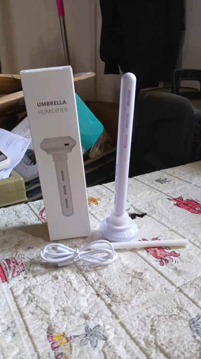 Wukusy mini portable ultrasonic humidifier for car and home, USB powered, cool mist, quiet operation, ideal for travel or bedroom use.
