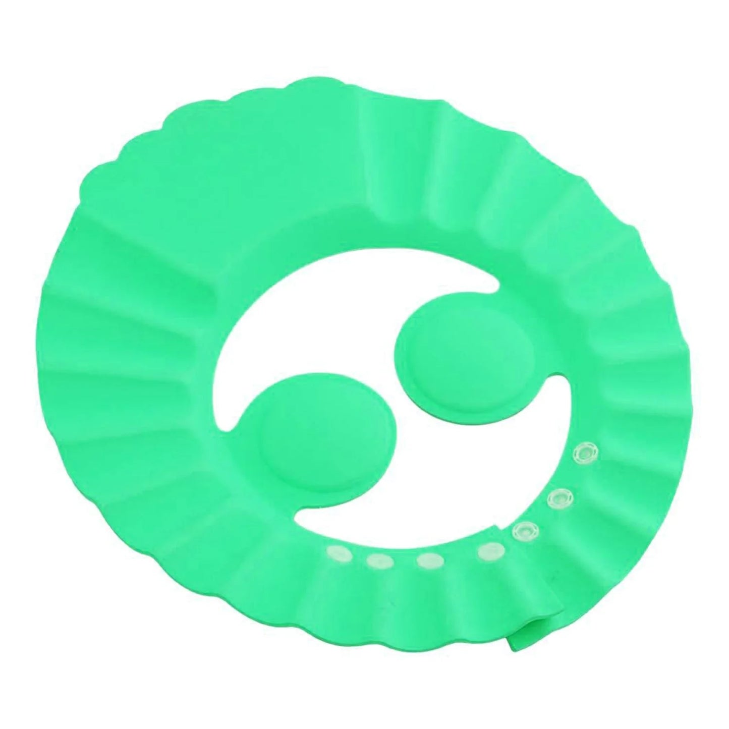 Adjustable soft baby shower hair wash cap by Wukusy, designed for children’s bath time, protects eyes and ears during hair washing.