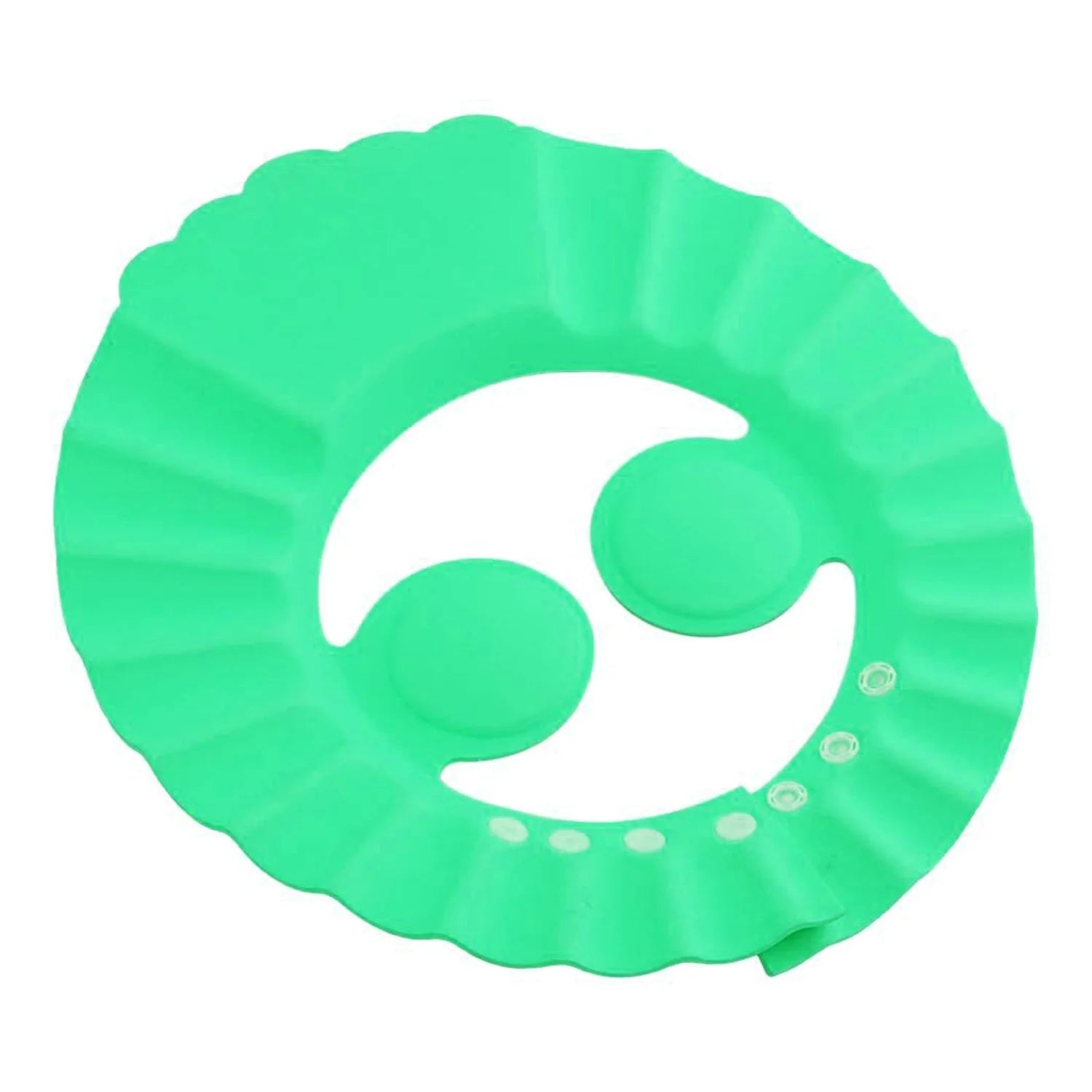 Adjustable soft baby shower hair wash cap by Wukusy, designed for children’s bath time, protects eyes and ears during hair washing.