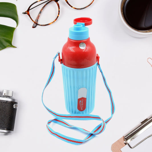 Wukusy 500ml BPA-free plastic sports insulated water bottle with Dori, leak-proof design, ideal for kids at school, gym, or yoga.