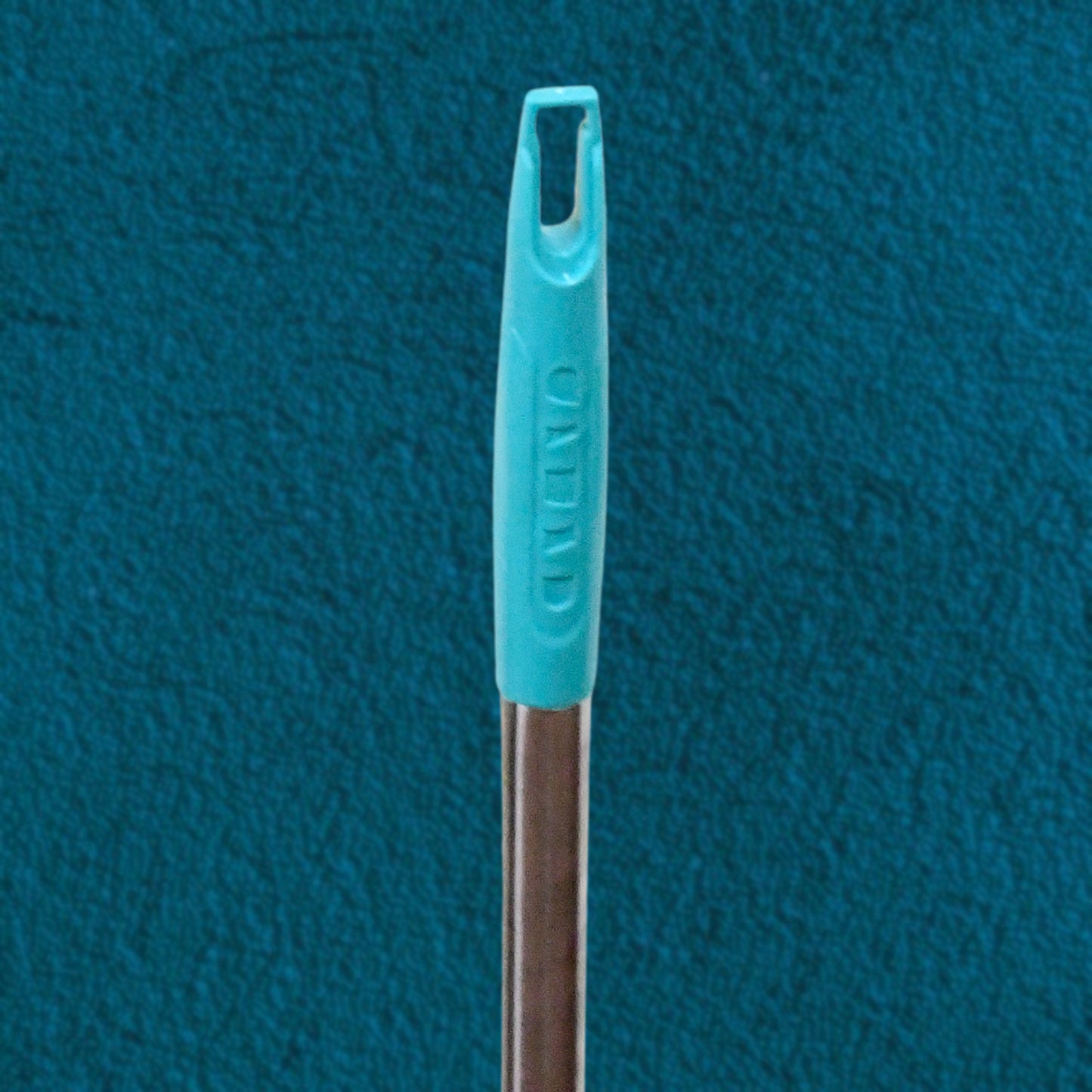 Wukusy 2-piece long handle dustpan and brush set for sweeping and cleaning in home or office environments.