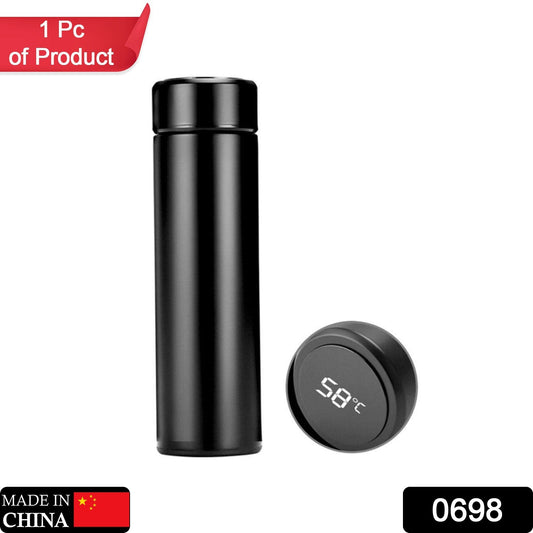 Wukusy Double Stainless Steel Wall Smart Flask Water Bottle mounted on wall for home improvement, B Grade, durable and sleek design.