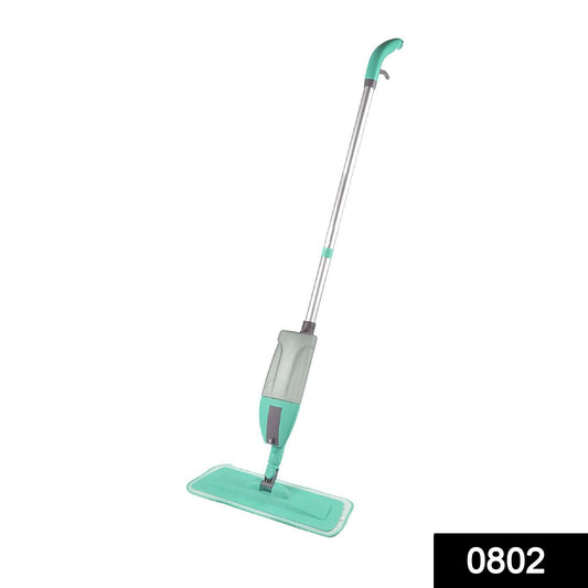 Wukusy 0802 Cleaning Spray Mop with 360-degree swivel head and removable washable cleaning pad for easy home floor cleaning.