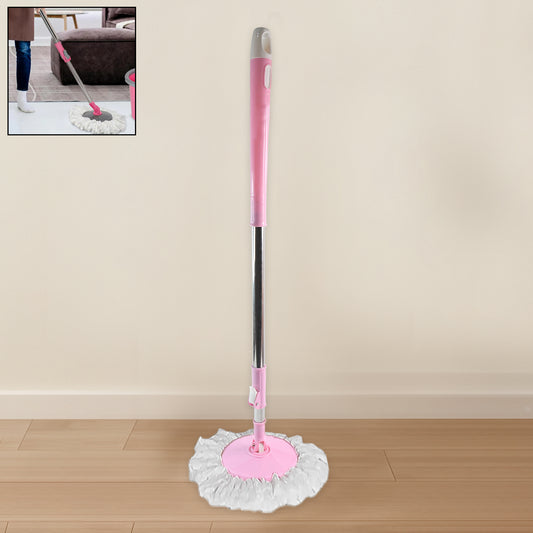 Wukusy stainless steel microfiber mop stick with 360-degree rotating pole for efficient home cleaning and floor mopping.