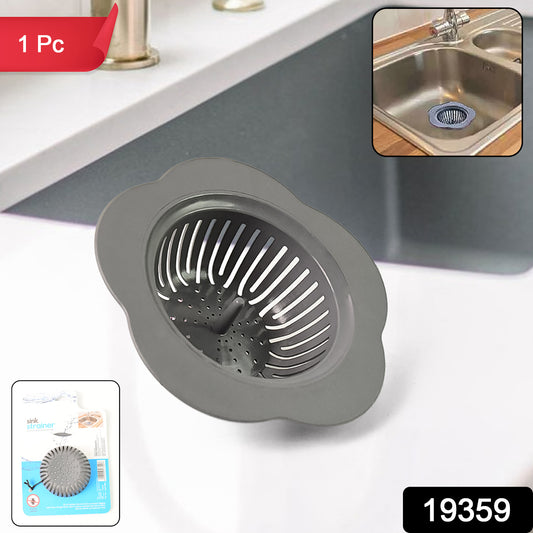 Durable plastic sink strainer by Wukusy, designed to catch debris and prevent clogs in kitchen or bathroom sinks.