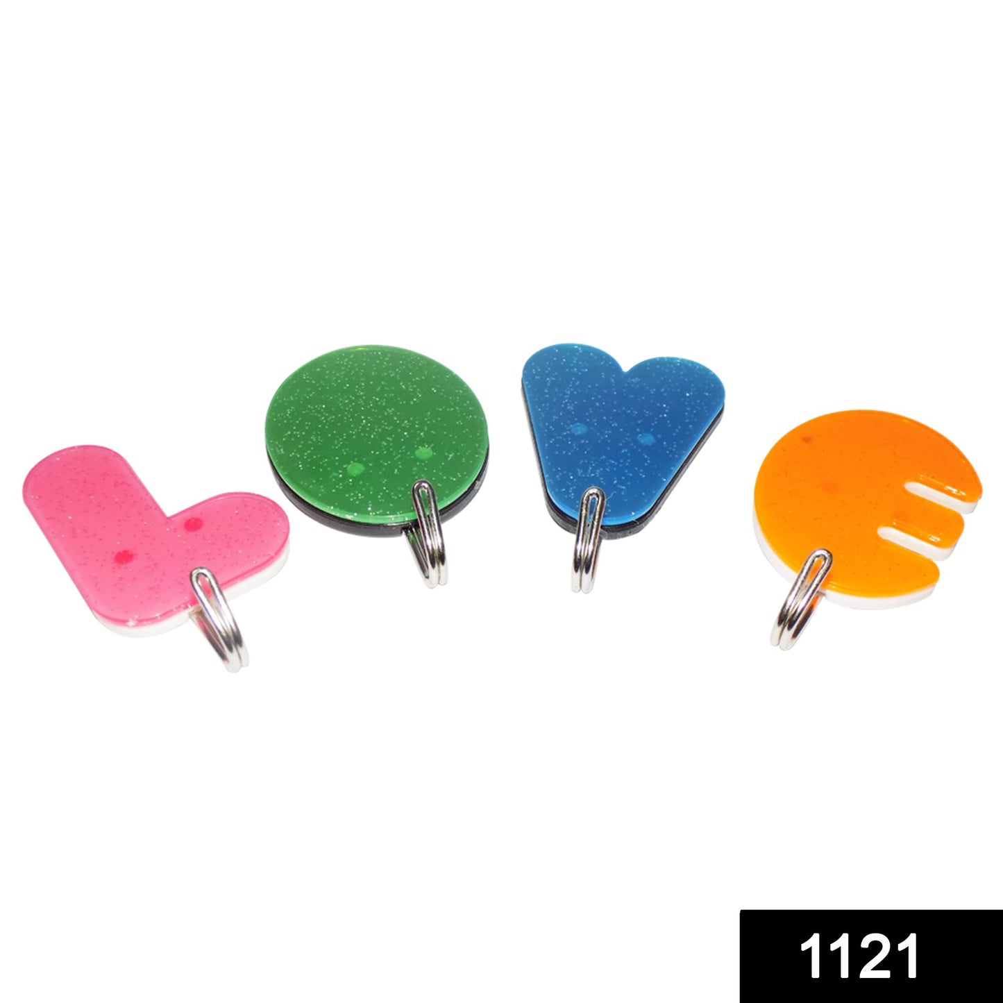 Wukusy Love Shape Self Adhesive Hooks for home improvement, featuring a pink love heart design on a white background