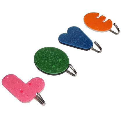 Wukusy Love Shape Self Adhesive Hooks for home improvement, featuring a decorative love heart design on a white background.