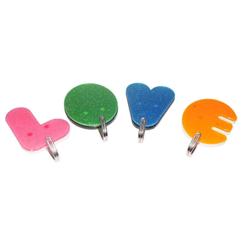 Wukusy Love Shape Self Adhesive Hooks for home improvement, featuring a decorative love heart design and strong adhesive backing.