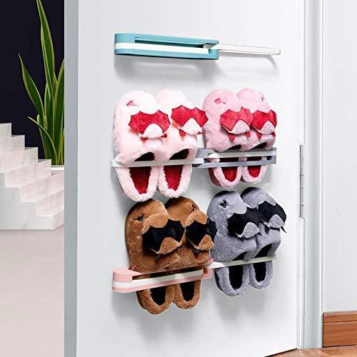 Wukusy multifunction folding slippers and shoe hanger organizer rack for home storage and organization.