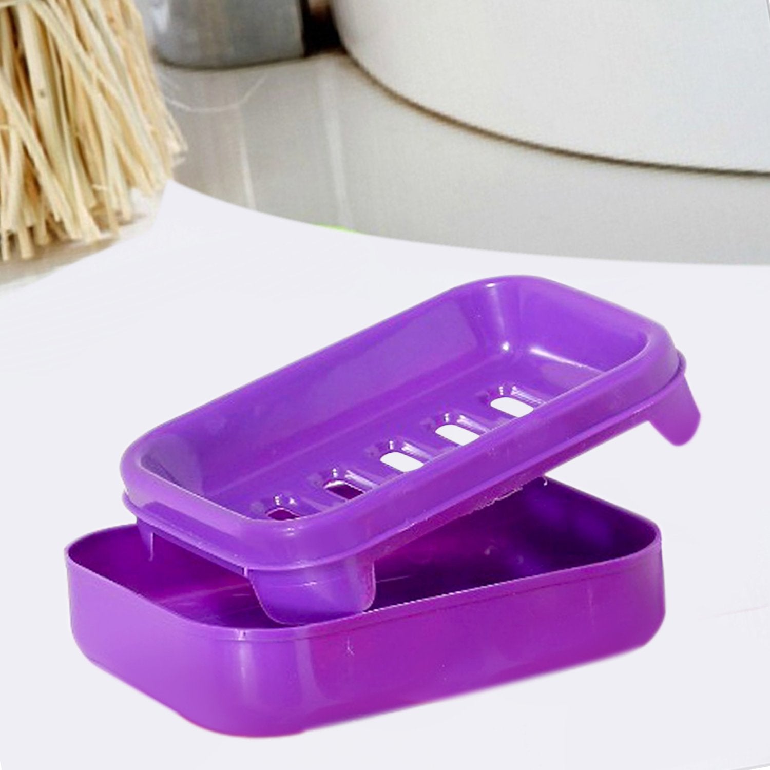 Wukusy covered soap keeping plastic case for bathroom use, compact and durable soap storage container for home improvement.