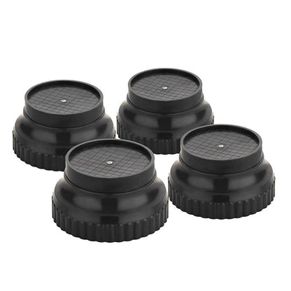 Set of four round plastic legs for furniture or appliances, designed for home improvement projects by Wukusy.