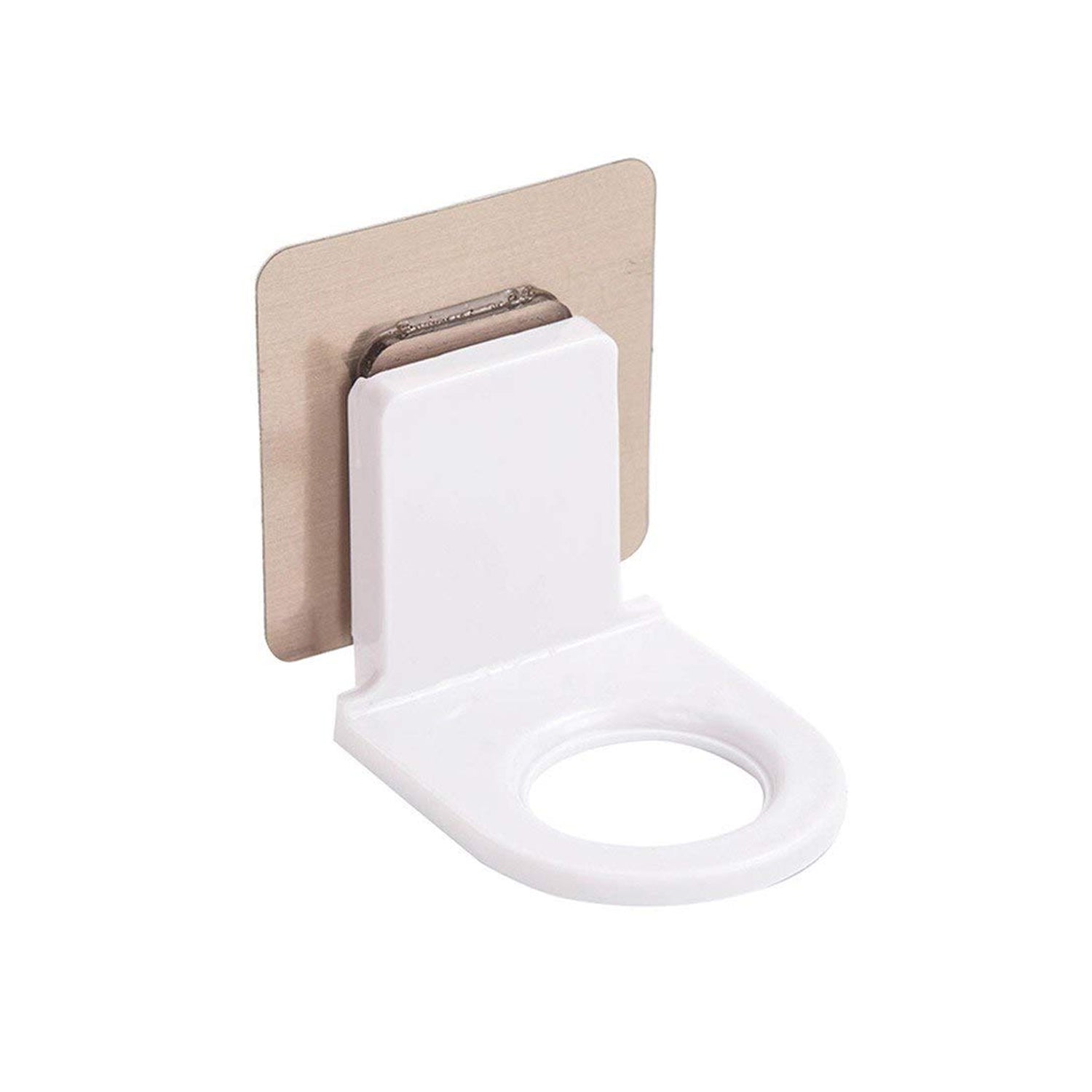 Colorful Wukusy wall-mounted self-sticky hooks for body wash and shampoo bottles, ideal for bathroom wall storage.