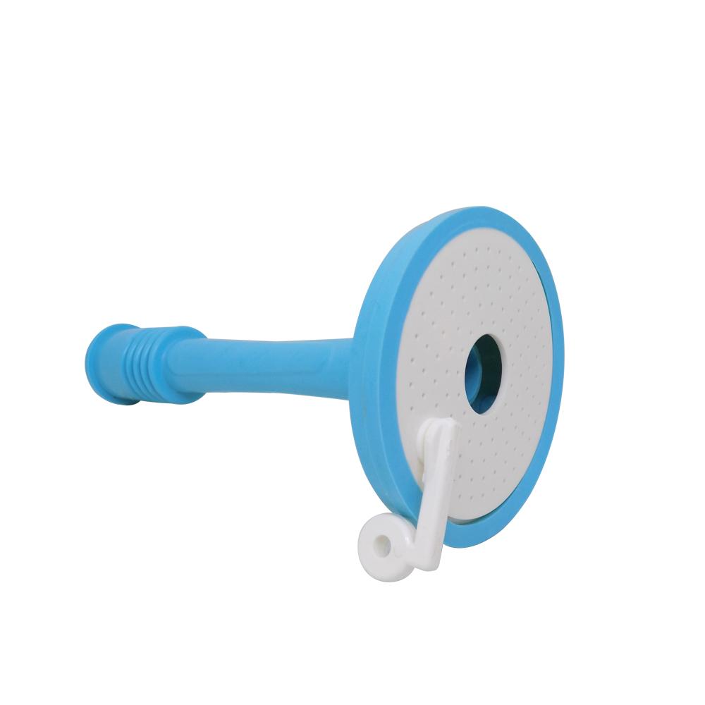 Wukusy 1206 adjustable splash water-saving faucet regulator installed on a kitchen sink faucet for efficient water flow.