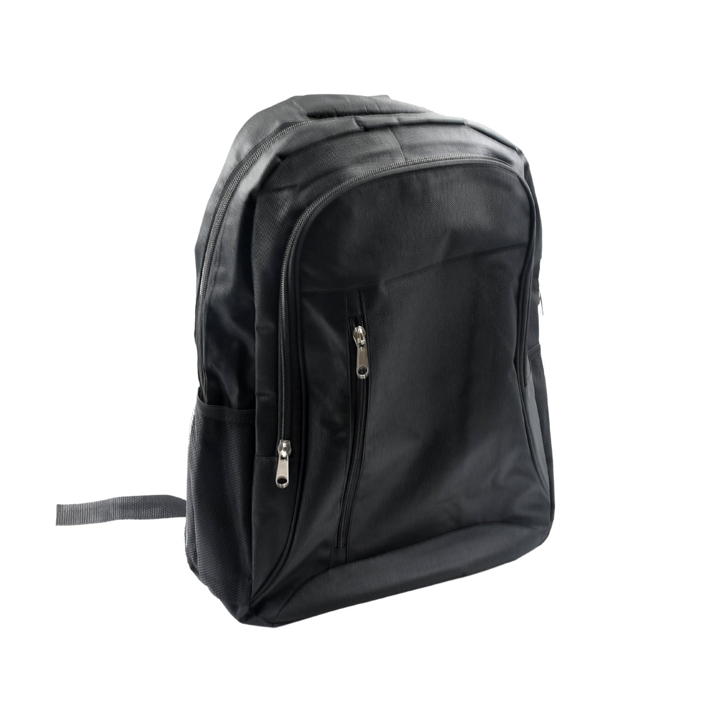 Wukusy 1209 polyester laptop backpack, slim and water-resistant, with multiple compartments for men and women.