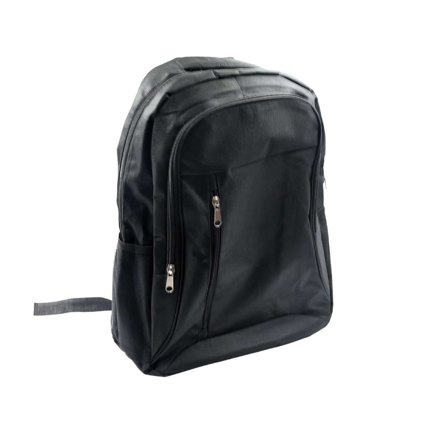 Wukusy 1209 polyester laptop backpack, slim and water-resistant, with multiple compartments for men and women.